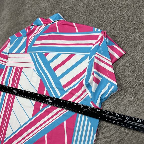 NEW Kenny Flowers Polo Shirt Mens Medium Ocean Drive Golf Performance Stretch - Picture 7 of 10